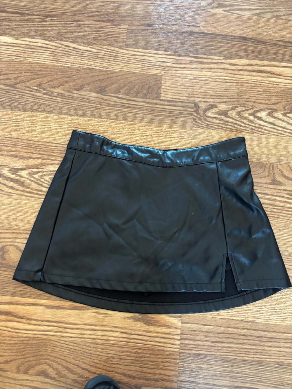 Garage Black Faux Leather Mini Skirt - Classic Women's Skirt